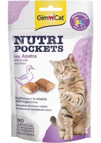 Nutripockets Ördekli _ Multivitaminli Kedi Ödülü 60GR fırsatları