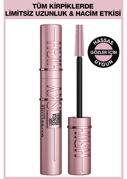 Maybelline New York 2'li Lash Sensational Sky High Maskara Seti - Sky High Şapka Hediyeli