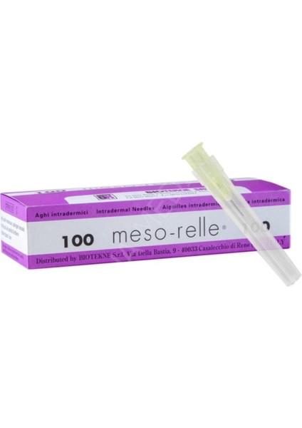 Meso-Relle Mezoterapi Iğnesi 30G x 4mm - AAL34 - 50 Adet