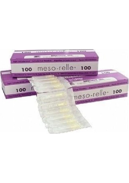 Meso-Relle Mezoterapi Iğnesi 30G x 4mm - AAL34 - 50 Adet