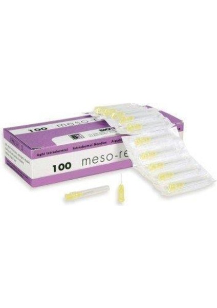 Meso-Relle Mezoterapi Iğnesi 30G x 4mm - AAL34 - 50 Adet
