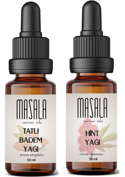 Tatlı Badem Yağı + Hint Yağı 2 x 50 ml