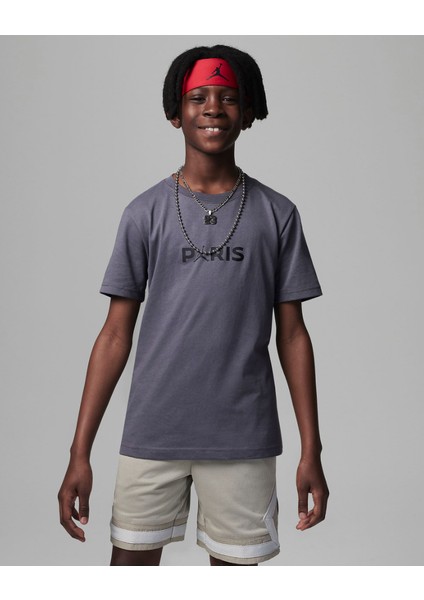 Nıke Jordan Mj Psg Wordmark Ss Tee Erkek Çocuk Tişört