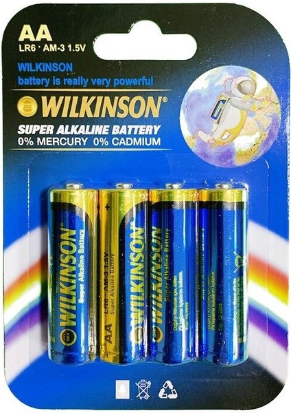 Wılkınson Aa Lr6 Am-3 4'lü 1.5 V Süper Alkalin Kalem Pil