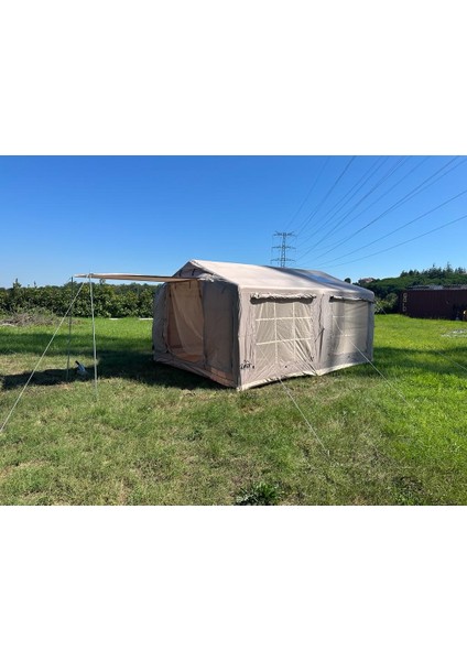 4 Mevsim Şişme Kamp Çadırı 420X320X230 cm 10 Kişilik Şişme Çadır