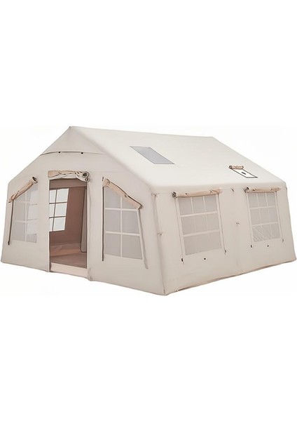 4 Mevsim Şişme Kamp Çadırı 420X320X230 cm 10 Kişilik Şişme Çadır