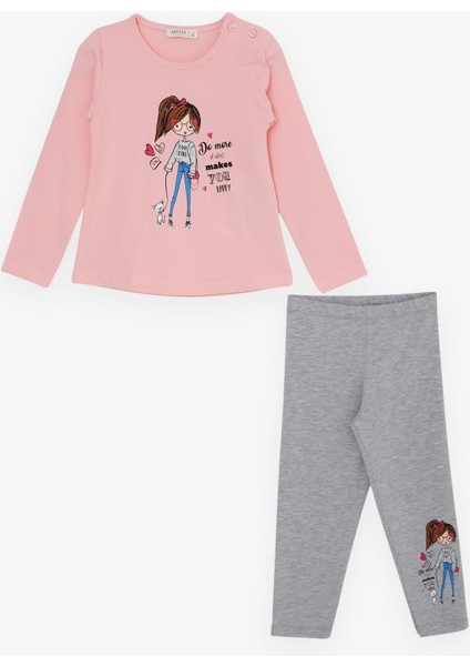 Kız Çocuktaytlı Takım Dostluk Temalı Kız Temalı 1.5-5 Yaş, Pembe