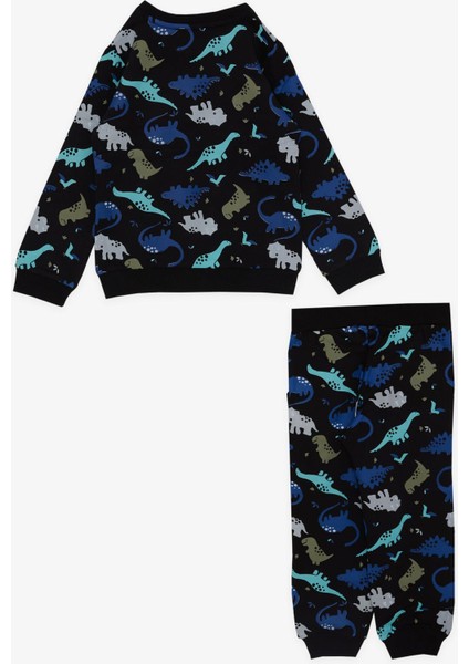 Girls & Boys Erkek Çocuk Eşofman Takımı Dinozor Desenli 1-4 Yaş, Siyah indirimleri