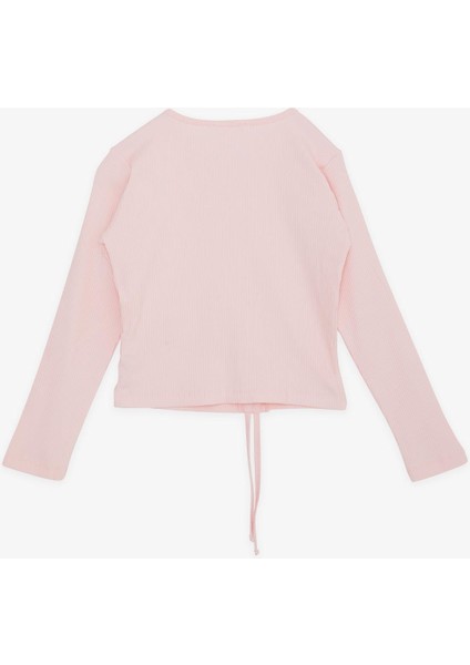 Kız Çocuk Uzun Kollu Tişört Büzgülü 8-14 Yaş, Pembe fiyatları