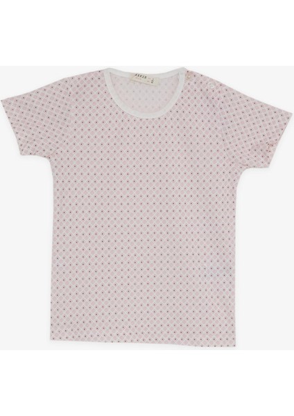 Kız Bebek Kısa Kollu Pijama Takımı Desenli 9 Ay-3 Yaş, Pembe