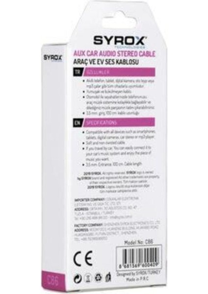 Mini Kutulu Aux Kablo modelleri