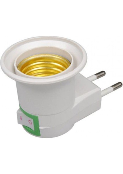 2 Adet Anahtarlı E27 Duylu Ampul Takılabilen Fiş Priz Duy Priz Gece Lambası modelleri