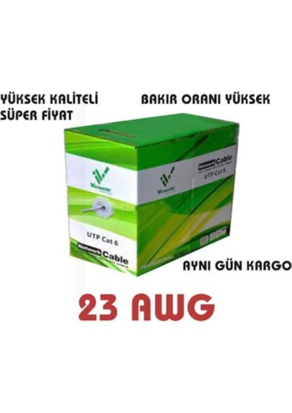 e Cat6 305M Cat6 Ethernet Adsl Kablo