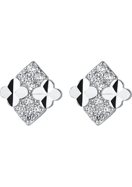 Gümüş Kare Saplama Küpeler, Premium Küpeler, Şık ve Çok Yönlü (Yurt Dışından) fiyatları