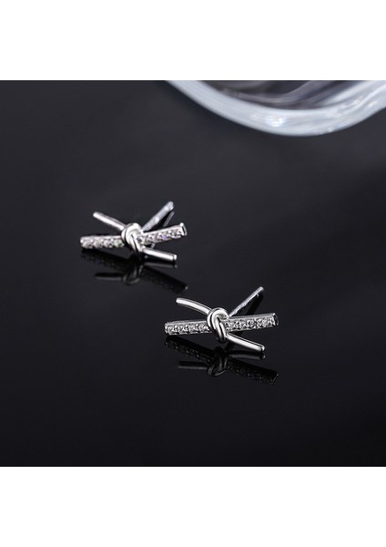 Kadın Gümüş X-Şekilli Saplama Küpe, Basit Çapraz Küpe (Yurt Dışından) fiyatları