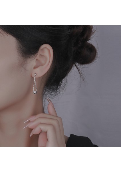Gümüş Moda Küpeler, Uzun Püsküllü Küpeler (Yurt Dışından)