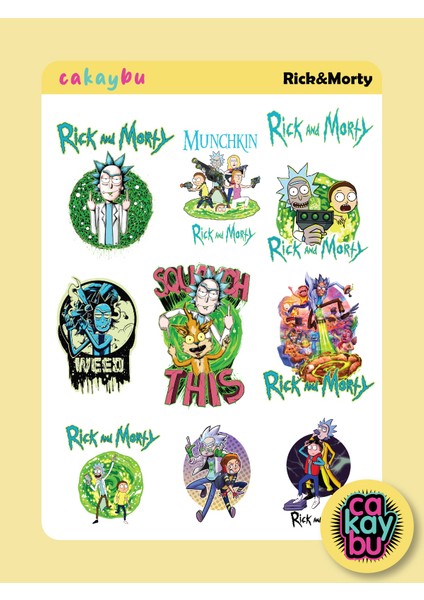 Rick And Morty Sticker modelleri