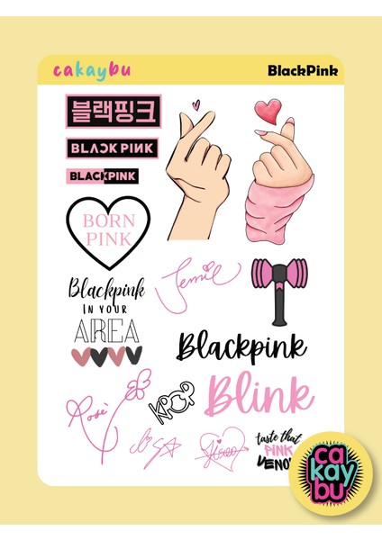 Black Pink Sticker