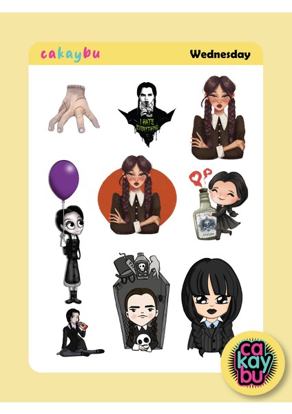 Wednesday Addams Sticker