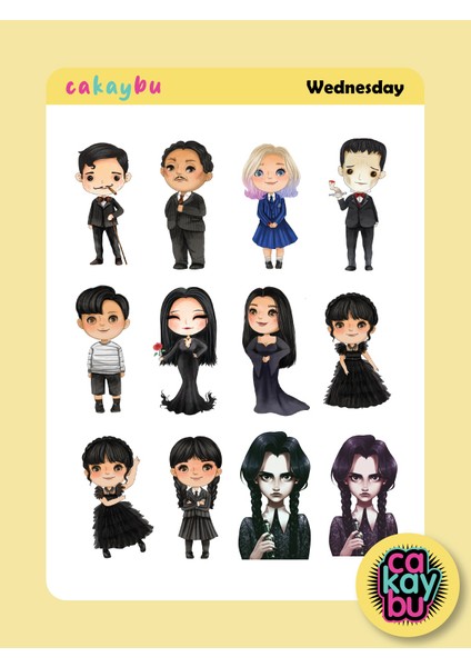 Wednesday Addams Sticker