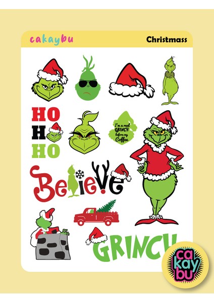 Christmass Grinch Sticker