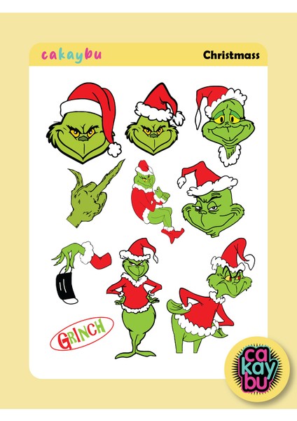 Christmass Grinch Sticker