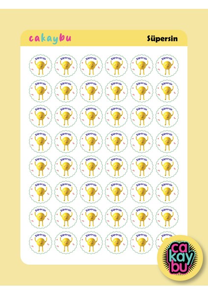 Öğretmen Süpersin Motivasyon Sticker