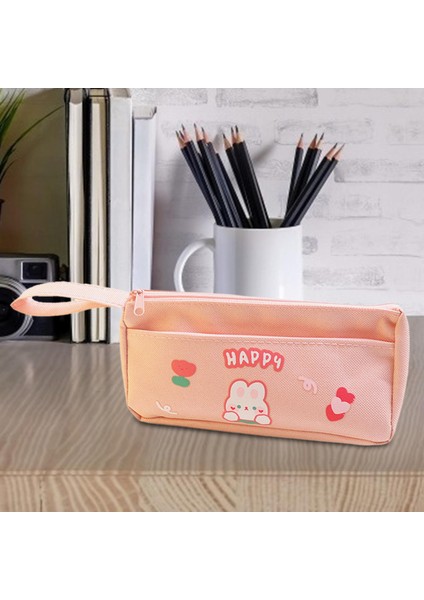 Office Erkekler Için Portatif Fermuar Kalem Kutusu Kalem Işareti Tutucu Kızlar Kolej D Pink (Yurt Dışından) modelleri