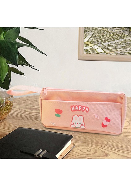 Office Erkekler Için Portatif Fermuar Kalem Kutusu Kalem Işareti Tutucu Kızlar Kolej D Pink (Yurt Dışından) fırsatları