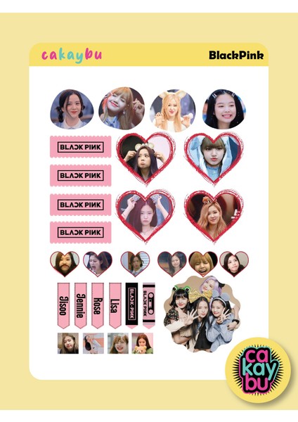 Black Pink Sticker