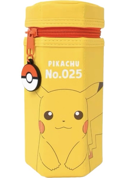 Pikachu Ilköğretim Okulu Altıgen Kalem Kutusu Kozmetik Çantası (Yurt Dışından)