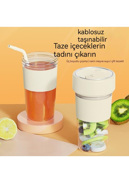 350ML Taşınabilir Blender USB Blender Elektrikli Meyve Smoothie Blender (Yurt Dışından)