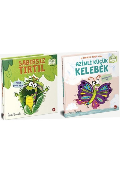 Sabırsız Tırtıl - Azimli Küçük Kelebek - 2 Kitap Set - Ross Burach