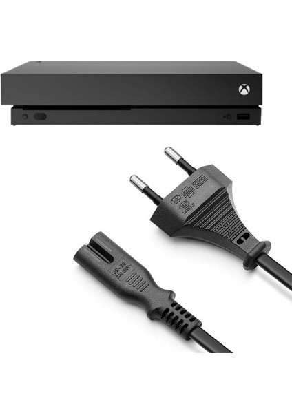 Xbox One X Güç Kablosu 1.5m Xbox One S X Uyumlu Xbox Güç Kablosu Yedek Parça
