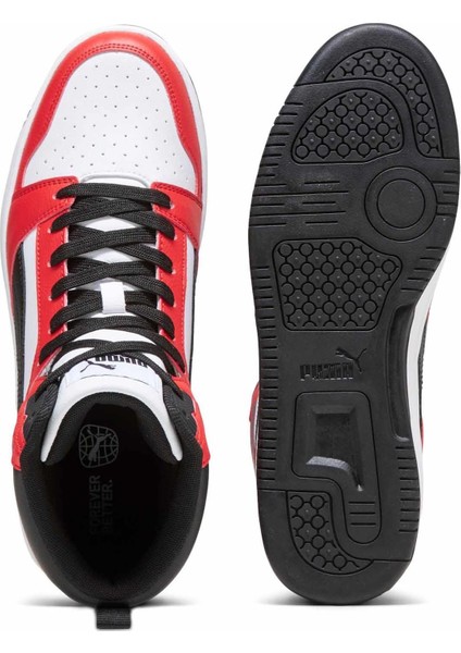 Rebound V6 Unisex Günlük Spor Ayakkabı 392326-04 Siyah-Krmz