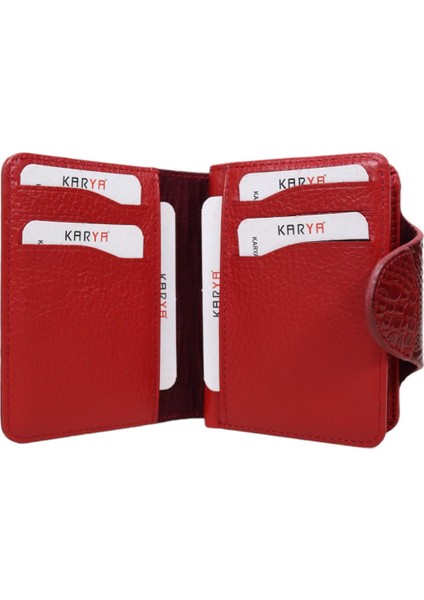 Karya Deri Unisex Desenli Kartlık Cüzdan 121600