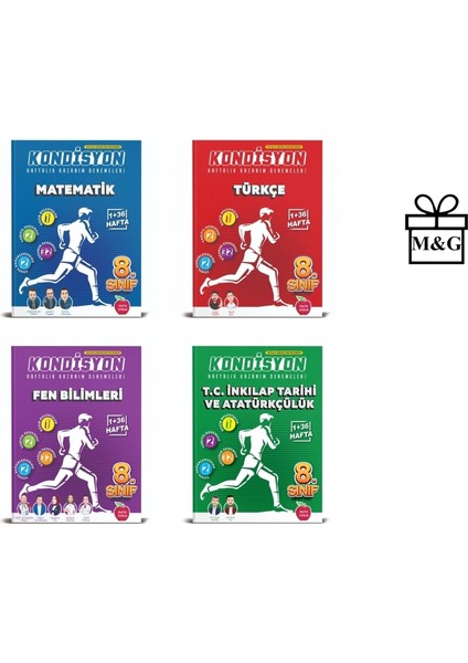 8. Sınıf Kondisyon Matematik Türkçe Fen Bilimleri ve T.C. İnkılap Tarihi ve Atatürkçülük Deneme