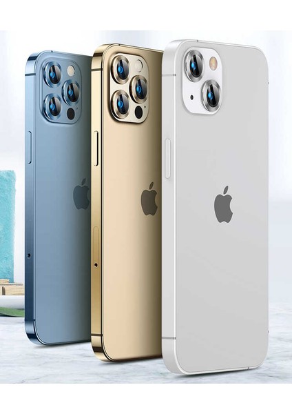 Apple iPhone 13 Pro Max Kamera Lens Koruyucu Kolay Takma Aparatlı (Cl-04)