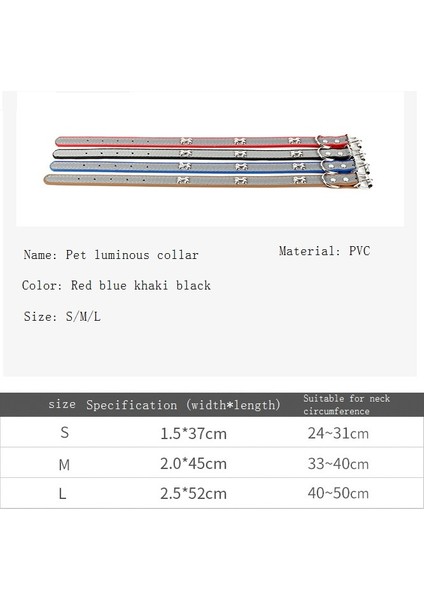 Yansıtıcılı Evcil Hayvan Tasması - Kırmızı (Yurt Dışından)