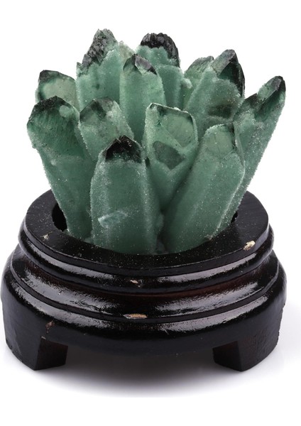 Yeşil Kuvars Doğal Taş Standlı Ham Parça