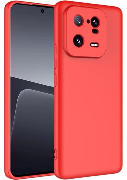 Xiaomi Mi 13 Pro Kılıf Lansman Tasarım Iç Yüzeyi Kadife Silikon