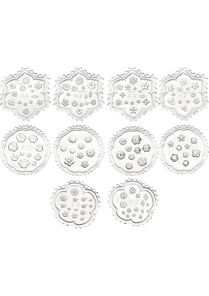 10 Adet Çiçek Polimer Kil Kalıpları Mini Reçine Polimer Kil Kesiciler (Yurt Dışından)