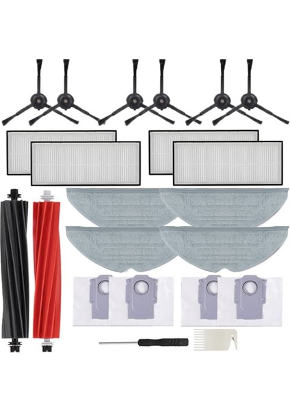Roborock S8 S8 Plus S8+ S8 Pro Ultra G20 Için Ana Yan Fırça Filtresi (Yurt Dışından)