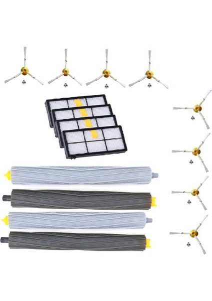 Irobot 800 900 Serisi 805 860 870 871 Için Ana Yan Fırça Hepa Filtresi (Yurt Dışından)