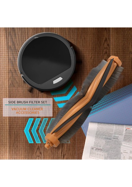 Ecovacs Deebot M81 DM81PRO M85 Için 8 Adet Yan Fırça + 2 Adet Ana Fırça (Yurt Dışından)