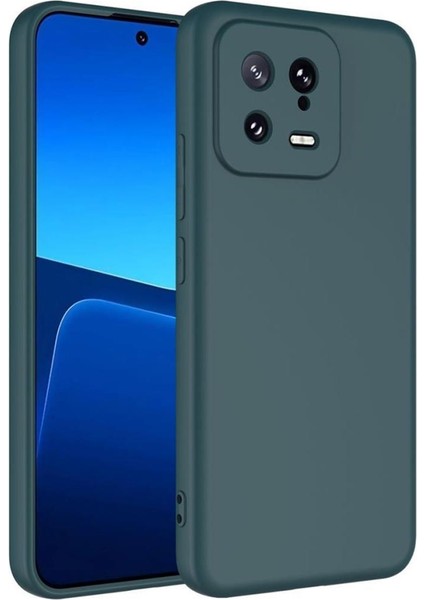 Xiaomi Mi 13 Kılıf Lansman Tasarım Iç Yüzeyi Kadife Silikon