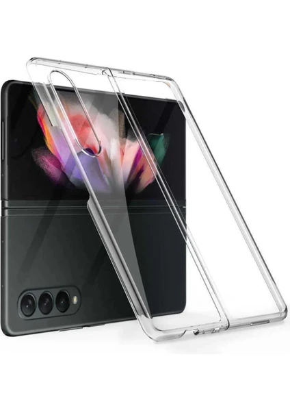 Samsung Z Fold 5 2 Parçalı Şeffaf Kılıf