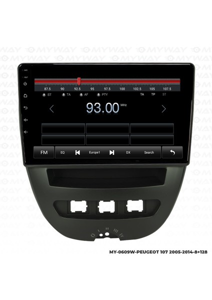 Peugeot 107 Android 12 Multimedya Carplay 4gb RAM+64GB HDD Navigasyon Ekran fırsatları