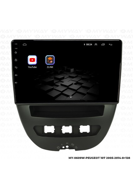 Peugeot 107 Android 12 Multimedya Carplay 4gb RAM+64GB HDD Navigasyon Ekran indirimleri