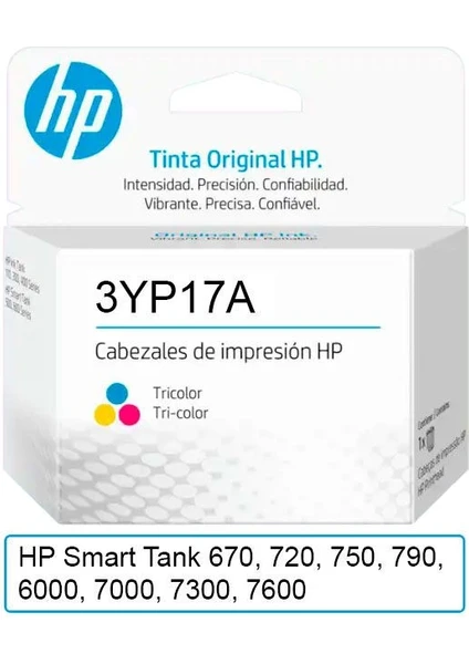 Hp 3YP17A Renkli Orjinal Baskı Kafası